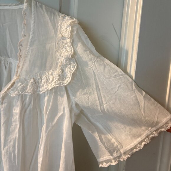 Free People LUNA RUFFLE White Shirt - Picture 5 of 7